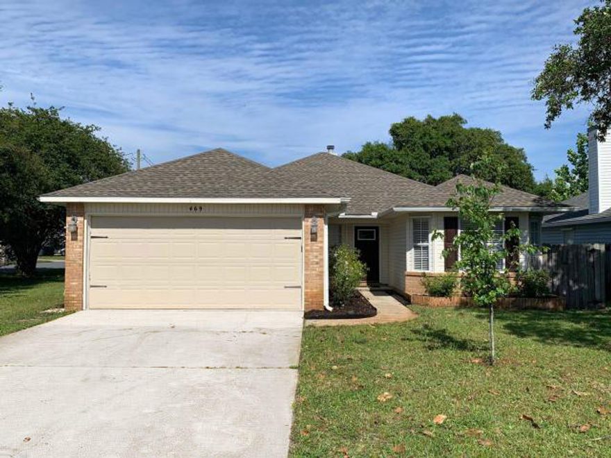 1 MILE West of HURLBURT FIELD! ~ Beautifully UPDATED! 3 Bedroom ~ 2 Bath ~ 2 Car Garage w/STORAGE ~ TILE Floors throughout ~ Kitchen is complete with Stove, Dishwasher, Garbage Disposal, REFRIGERATOR, and GRANITE Countertops ~ Roof installed 2014 ~ Water Heater installed 2015 ~ Bathrooms are complete with GRANITE countertops ~ GAS Fireplace ~ Oversized CORNER lot ~ FENCED back yard ~ Hurricane Shutters for cheaper insurance ~ Make your appointment today to see this one!