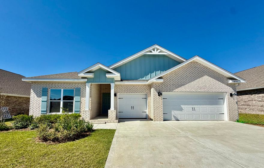 Welcome to Plantation Woods! The stunning Camden plan is a 4 bed, 3.5 bath home with a '3-car garage', exquisitely designed to appeal to families with amazing amenities. You and your guests will be impressed by the attention to detail and endless features which include gorgeous countertops, tray ceilings, stainless steel appliances, and a modern contemporary sought after open floor plan. This home offers a separate suite which includes a bedroom, full bath, walk-in closet, and a 2nd living room/Study/Studio. Eye catching wood-look flooring and ''Smart Home'' connected with several Smart Home Devices you will enjoy. Also, included is Fabric Hurricane window & door protection & more. Striking curb appeal.