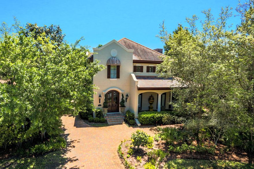 PRICE JUST REDUCED FOR QUICK SALE!!Exquisite home located in the private neighborhood of The Preserve in the prestigious, gated community of Burnt Pine on the world-class Sandestin Golf and Beach Resort! A sophisticated mix of Mediterranean style, classic features, and unique artistic elements, this gorgeous custom home includes only the very best features and finishes. These include limestone floors on the first floor, cypress floors on the second floor, custom cabinetry, beautiful faux treatments and wall coverings throughout, rich wood ceilings, elegant wrought iron balconies, and fixtures from around the country. The beautiful gourmet kitchen features gas cooking and abundant conveniences to make both entertaining or relaxing with the family a treat.. The home features 4 bedroom suites--including both an upstairs and downstairs master. Among the highlights of the upstairs master suite (which is so large it could alternately be used as a great bonus room) are an amazing walk-through closet and a steam shower. The expansive, covered veranda is fabulous, featuring a summer kitchen with retractable screens between its stately columns, surrounded by lush, mature landscaping. Additional features of this amazing home include an elevator, a laundry room on each floor, 2 wet bars with mini fridges, and a 2-car + golf cart garage. All this and much more awaits the buyer eager to begin enjoying a gracious new lifestyle!