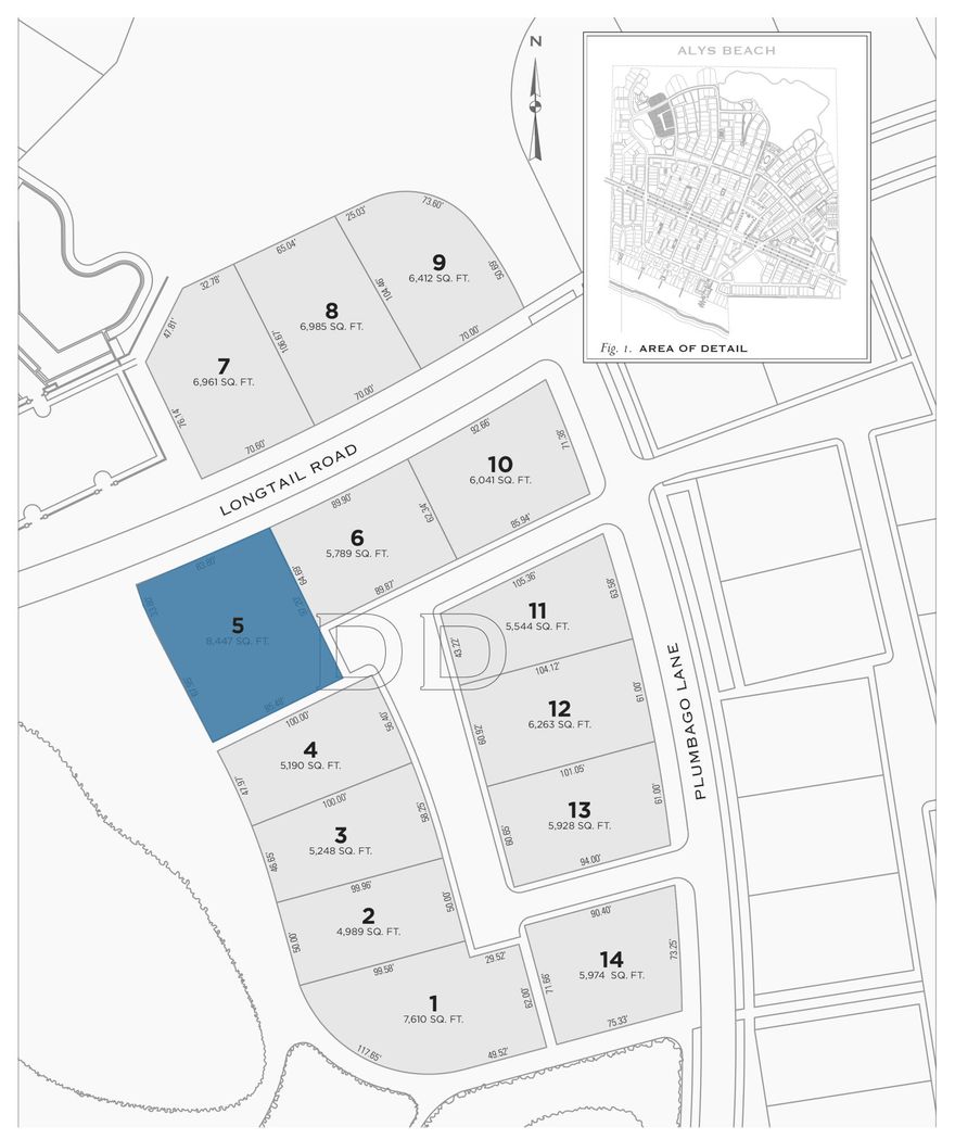 Homesite North of 30A.  Entered for comp purposes.