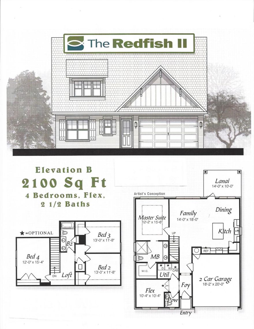 Marina Village is a private, quiet, bayou- coastal community with a pool, playground, and stocked ponds for catch and release fishing only. Marina Village has direct access to Lagrange Bayou via the Freeport Marina, which is the only full service marina in our area! The Redfish II two-story floor plan has 2100 sq.ft. with 4 bedrooms plus a flex room, and 2.5 baths. Brick exterior, low e-vinyl windows, covered entry, 2 car garage, and landscaping package with automatic sprinkler system are just some of the exterior finishes on the home. Interior finishes include 9 ft ceilings, laminate, tile, and carpet floor coverings, brushed nickel fixtures, double vanity and walk-in closet in the master bath, granite counter tops as well as upgrades to include 8 ft interior doors, crown molding and cased windows in most of the home, tiled Master shower, laminate flooring in the flex room, and a covered rear lanai.