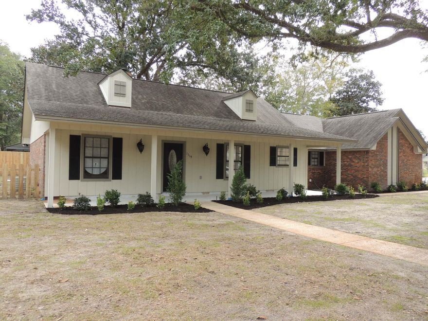 Beautiful home in well established neighborhood with large front porch and oversized 2 car garage on big corner lot. This home features an open floor plan and has been completely updated including brand new kitchen with granite counter tops and beautiful stainless steel appliances. All new flooring and paint throughout the house as well as new paint on the exterior. The bathrooms have been updated with all new granite counter tops, vanities, flooring. This home is truly a must see!