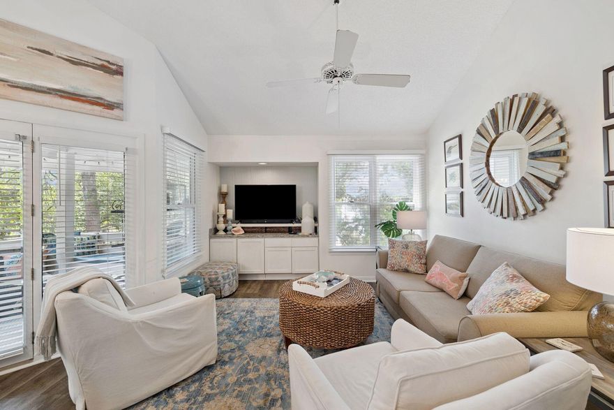 Discover your slice of coastal paradise at Hidden Dunes, a true hidden gem in the heart of Miramar Beach. This bright and cheerful 2-bedroom, 2-bath condo offers an inviting open layout with granite countertops, tile flooring, and charming coastal decor throughout.Enjoy your morning coffee or evening wine on the large porch overlooking lush natural landscaping, or step inside to a spacious first-floor primary suite complete with an ensuite bath for ultimate comfort. A spiral staircase leads to a loft-style guest bedroom and bath, creating the perfect setup for hosting family and friends. Hidden Dunes delivers a nostalgic "Old Florida" feel with 27 acres of lush, gated grounds and over 500 feet of private deeded beach access. Resort-style amenities include multiple pools and hot tubs, a professionally staffed tennis and pickleball center, playground, seasonal golf cart tram service, basketball court, walking trails, and seasonal beach chair service.
Sold fully furnished and rental ready, this unit is the perfect turnkey retreat for beach lovers or investors looking to generate immediate income in a premier coastal community.
