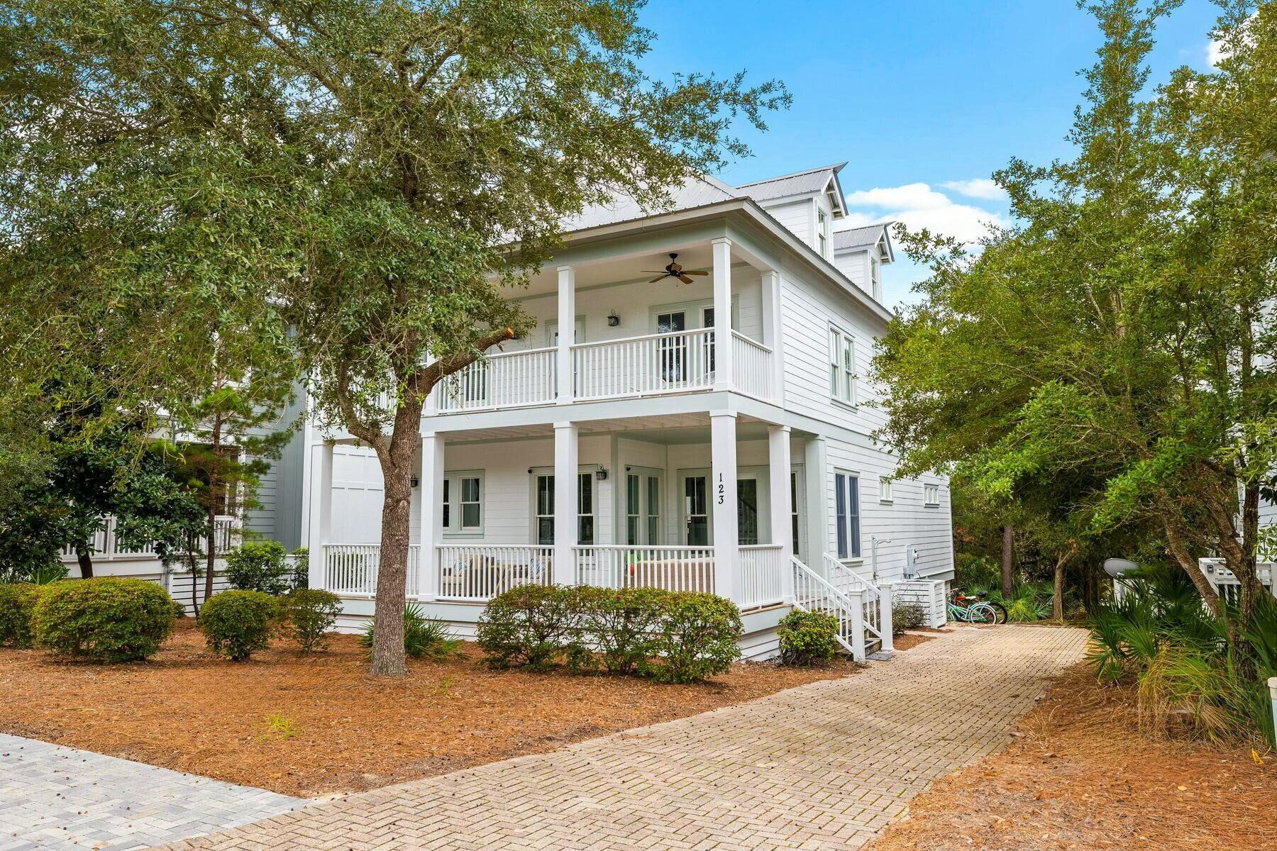 Discover the perfect blend of tranquility and the iconic 30A lifestyle in this stunning three-story beach home, nestled in the exclusive gated community of The Preserve at Grayton Beach. With its close proximity to the pristine gulf waters, a short walk through a scenic nature preserve leads you to a private gated boardwalk with deeded beach access -- your gateway to the sugar-white sands and emerald waters that define the area. Ideal as a primary residence, vacation home or investment property, this beautifully maintained home offers two expansive master suites, each with a luxurious ensuite bath and an open-concept main living area perfect for entertaining. The large living room, filled with natural light from numerous windows, seamlessly connects to the dining area and a chef's kitchen featuring granite countertops, a gas stove and a breakfast bar. The second floor offers an additional living area; a perfect space to watch movies or play games or could be utilized as an office. The second floor also has two large covered porches in addition to a second king master suite and two additional queen bedrooms. Located on the third-floor is a bunk room, a half bath and bonus area. The home can sleep up to 16 guests.

Outdoor living is just as inviting, with multiple balconies and beautifully landscaped surroundings. Recent upgrades include energy-efficient Nest thermostats on all three floors and new AC units for added comfort. The home also boasts a gas-fueled outdoor BBQ setup, perfect for hosting gatherings.

The Preserve at Grayton Beach offers a wealth of amenities, including two community pools, tennis and pickleball courts, a clubhouse and sidewalks throughout the community. The central location is located between Blue Mountain Beach and Grayton Beach and allows you to easily explore nearby Grayton Beach State Park, the charming shops and restaurants along 30A and the scenic beauty of Seaside, Florida, and WaterColor  all just minutes away.

This exceptional property offers the best of both worlds: a peaceful retreat tucked away in a quaint, gated community, yet just moments from the vibrant 30A lifestyle. 