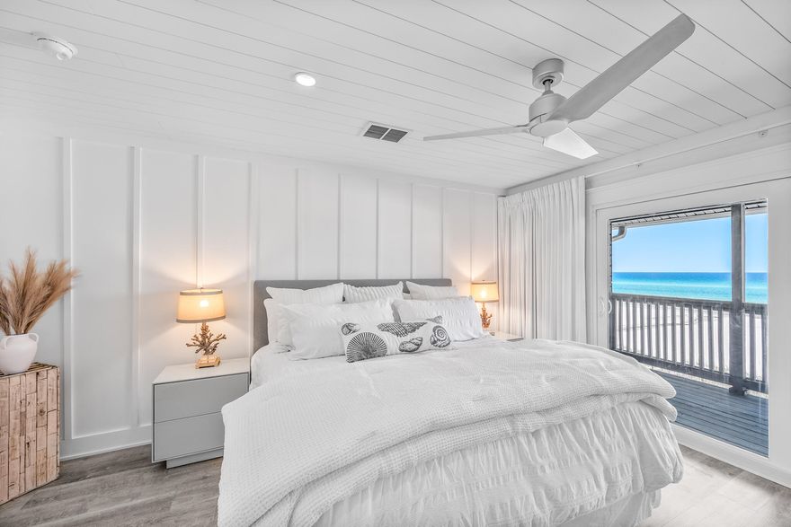 $48,950 Seller Flex Cash plus price now $979,000. Flex Cash may be used toward closing costs, operating reserves, STR setup, FF&E, or a rate buydown. Investors can place the property in service before year-end to capture stacked tax benefits including 100 percent bonus depreciation on qualifying FF&E.Investor advantages:STR-ready redesigned layout lives like a 3 bedroom 3 bath with a custom bunk room for higher occupancy.Year-end tax positioning for accelerated deductions and 100 percent bonus depreciation.Fully remodeled with upgraded lighting, shiplap ceilings, LVP flooring, and custom trim.Turn-key with high-end furnishings, Pollywood outdoor furniture, wine fridge, ice maker, and extensive storage. 	*	Gulf-front revenue potential with 2 balconies, large gulf-front deck, and direct beach access.

This redesigned gulf-front townhome blends coastal style with thoughtful functionality. The reconfigured layout offers two large bedrooms, an additional bunk room, and three full bathrooms, including a custom-built bunk space created from the former kitchen to enhance rental capacity and efficiency. Luxury vinyl plank flooring, shiplap throughout, upgraded lighting, and custom trim elevate the interior. The expanded chef's kitchen includes custom cabinetry, wooden pull-outs, glass-front uppers, built-in wine storage, oversized island, a wine refrigerator, and a built-in ice maker.

 A spacious walk-in pantry also serves as an ideal owner's closet. Featured in the three full baths are quartz countertops, beautifully tiled showers with niches (two with built-in benches), and a popular multi-shower-head system that delivers an all-encompassing, spa-like experience. 

Full-time residents or second-home owners will appreciate the rare abundance of storage throughout the property, making seasonal decor or personal items easy to organize and keep out of sight. As a fee simple property, owners benefit from the security and flexibility of owning both the home and the landoffering greater control, simpler future improvements, and stronger long-term value than typical condo ownership. 

The primary suite opens to a full-length private balcony with sweeping Gulf views. Additional improvements include recessed lighting, hurricane-rated sliding doors, relocated full-size laundry, built-in bunk storage, and custom aluminum railing. Exterior features include two private parking spaces, storage for beach gear, an outdoor shower, and multiple outdoor living areas just steps from the sand.

 Offered fully furnished with high-quality coastal pieces, this property functions beautifully as either a personal retreat or a high-performing short-term rental.