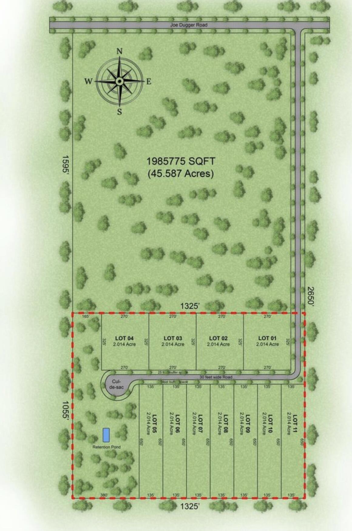 This 80 acre parcel can stay with the County or Annex a portion of the acreage into City of Freeport with Estate or R-2 zoning. Large buildable parcel east of the newly approved New Town Center, Medical Offices and Commercial/Restaurants, this 80-acre parcel offers unparalleled potential. Just north of Highway 20 and east of 331, the property is ideally located for developers and visionary buyers alike. With a significant portion of the land already cleared (approx. 20 of the 80 acres) and utilities such as a well and electric on-site, this expansive plot is primed for transformation. A serene pond graces the edge of the land, enhancing its natural beauty. Perfect opportunity to be part of a beautiful new community in a strategic location with ample potential for various projects.