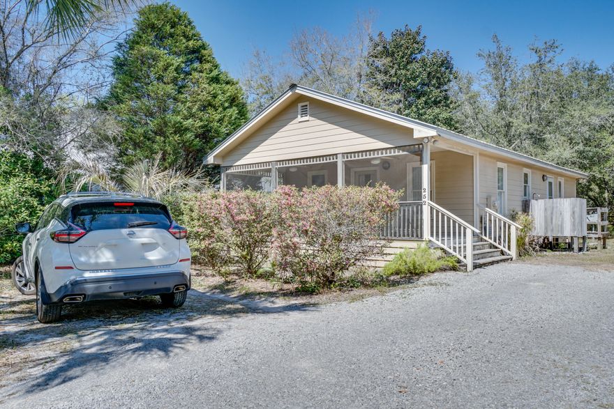 POINT WASHINGTON Beach House! Come make it your own with additions/renovations or build your new dream home on this great lot. House sits as a 1/1 with wood floors and tile throughout. Granite kitchen island countertop. Enjoy the outdoor shower after a day at the beach and morning coffee on the peaceful front porch! Storage shed on side of the house. Being sold AS IS with no repairs before closing. House was last renovated in 2013. Seller has never lived in the property. Walking distance to the Bay.  Minutes from Grayton Beach, Rosemary Beach, Seaside and public beach access.  Currently has a month-to-month tenant that will be out by closing.