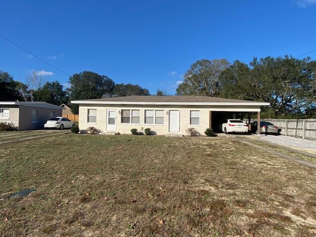 *Available November 22!*Great location for this upgraded one bedroom unit close to Eglin AFB, Destin beaches, shops and NW Florida Regional Airport. Upgraded Kitchen and Dining area have tile, living room and bedroom have laminate wood flooring. Bath has been upgraded. Kitchen has stove, refrigerator & microwave. Washer/Dryer shared with other two units. Rent includes water/sewer/trash collection & yard maintenance. See more for information on Resident Benefits PackagePets considered with owner approval.Tenant to verify all data. Please contact Sound Choice Real Estate to schedule a showing- 850-389-8533.