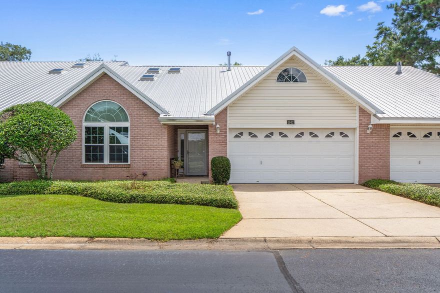 Discover this 2BR/2BA townhome in North Ridge Gardens with over 1,500 sq. ft., an open layout filled with natural light, and large office/flex room. Offering the perfect blend of comfort, convenience and coastal living, this property is ideally located only minutes from Hurlburt Field, Eglin AFB, Fort Walton Beach Golf Club, HCA Hospital, VPS Airport, and Emerald Coast beaches. Interior highlights include granite kitchen countertops, a screened porch, 2-car garage with ample floored storage above, vaulted ceilings, and a double vanity in the master suite. Sitting on an oversized lot, this property boasts a larger backyard compared to other homes in the community. In addition, the quiet, friendly, owner-occupied community prohibits renters, creating a welcoming, stable neighborhood.