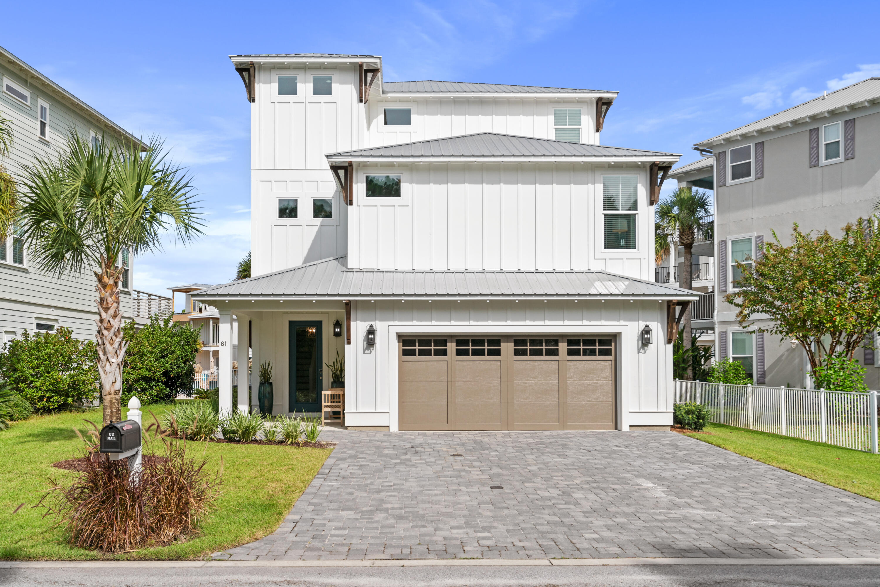 30A West STUNNER in the Incredible Gated Community of Cypress Breeze Plantation!! This 3700 SF, 5 Bedroom, 4.5 bath Beach House w/ a 2-Car Garage & a FULL 1-Bedroom LOCKOUT SUITE was Custom Built in 2019. It is located on a coveted POOL LOT w/ it's own PRIVATE GATED ENTRANCE INTO THE POOL, offering the best of both worlds of a pool without the hassle of caring for it personally. Here is your Op for the Primary, Secondary or Vacation Rental Home of your Dreams (PROJECTED $183K+ GROSS YEARLY RENTAL- Sleeps 12-16)!! From the Inside/ Out this home is QUALITY & EXPERT DESIGN ~all in 1. Offered FULLY TURN-KEY featuring approx. $200K of High-End Interior Design: Furnishings, Art, Decor, Linens, Rugs, & Lamps. Expertly & Divinely Appointed describes every aspect of this home's spaces & porches.