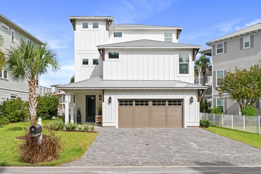 30A West STUNNER in the Incredible Gated Community of Cypress Breeze Plantation!! This 3700 SF, 5 Bedroom, 4.5 bath Beach House w/ a 2-Car Garage & a FULL 1-Bedroom LOCKOUT SUITE was Custom Built in 2019. It is located on a coveted POOL LOT w/ it's own PRIVATE GATED ENTRANCE INTO THE POOL, offering the best of both worlds of a pool without the hassle of caring for it personally. Here is your Op for the Primary, Secondary or Vacation Rental Home of your Dreams (PROJECTED $183K+ GROSS YEARLY RENTAL- Sleeps 12-16)!! From the Inside/ Out this home is QUALITY & EXPERT DESIGN ~all in 1. Offered FULLY TURN-KEY featuring approx. $200K of High-End Interior Design: Furnishings, Art, Decor, Linens, Rugs, & Lamps. Expertly & Divinely Appointed describes every aspect of this home's spaces & porches.