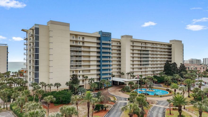 Best priced in Sterling Shores! Check out this great rental or second home! Turnkey, furnished and rental-ready 2bed/2bath condo in the popular Sterling Shores condominium resort located in the heart of Destin! Relax on the balcony and enjoy beautiful tropical pool views or take a short venture to the private walkway to access 400' of deeded beach access on one of the world's most beautiful beaches. Sterling Shores is a gated complex featuring a 4300sqft lagoon pool plus a second heated pool next to the beach for cooler months, fitness center, bbq grills, serving tiki bar and more!Unit has been recently updated with all new stainless-steel kitchen appliances, new light oak LVP flooring in bedrooms for a fresh beachy vibe as well as upcoming interior paint job to be done in the next mo