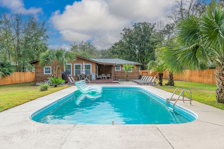 Turnkey, fully furnished, and equipped short-term rental with an impressive two-year rental history generating $94,000 in 2025. This move-in-ready 4-bedroom, 2-bath home presents an exceptional opportunity as an income-producing investment, second home, or primary residence in the heart of Fort Walton Beach.Ideally located just minutes from the area's white-sand beaches, Okaloosa Island, and popular attractions including the Gulfarium Marine Adventure Park, this beautifully updated property combines convenience, comfort, and coastal charm. The home welcomes you with attractive curb appeal and a modern interior featuring an open-concept floor plan with spacious living and dining areas, ideal for entertaining or relaxing. The sleek kitchen is thoughtfully designed with stainless appliances, ample cabinetry, and island seating.

Outdoor living is a highlight, with an expansive patio featuring outdoor furniture and a BBQ grill, perfect for enjoying Florida's year-round sunshine. The private backyard oasis includes a sparkling swimming pool framed by lush landscaping and mature palm trees, creating a serene and secluded retreat.

Each bedroom is well-appointed for comfort, while the updated bathrooms offer a clean, spa-like feel. The home is fully furnished with higher-end furniture and includes all linens, housewares, and equipment, allowing a new owner to begin vacation renting immediately. Additional features include a dedicated workspace, washer and dryer, self check-in capabilities, and ample parkingamenities highly valued by short-term renters and owners alike.

Located in a vibrant coastal community, this property is within walking distance to a neighborhood bayfront park featuring a playground, white sandy beach, and public boat ramp, offering a true coastal lifestyle. With strong rental performance, a turnkey setup, and an exceptional location, this home delivers both lifestyle appeal and proven investment potential in one of Fort Walton Beach's most desirable areas of Garners Beach/Beachview neighborhood. 