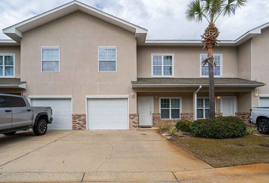 Perfectly located townhome just outside the back gate of Hurlburt Field and just a short distance to beautiful white sand beaches.  Maple cabinetry graced with lovely granite counter tops.  Appliances are black and kitchen comes with a center island. All bedrooms are located on the second floor along with a loft area.  Don't wait too long to schedule your appointment to show.