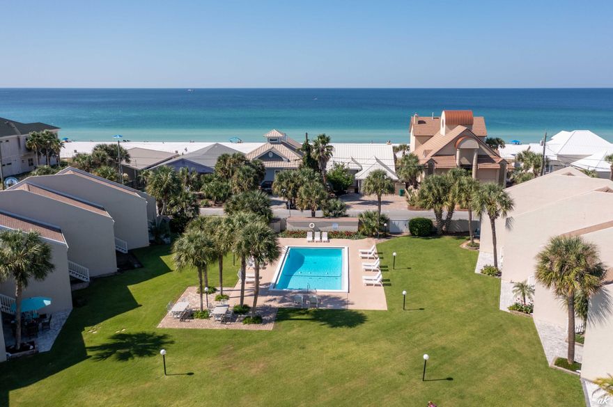 UNDER CONTRACT W/ CONTINGENCIES; SELLER ACCEPTING BACKUP OFFERS.Rare opportunity for a Windsong townhome (they rarely come on the market), and less than 300 feet from the Gulf of Mexico. Windsong 14 is the epitome of Luxe living at its finest with Gulf views from the second floor balcony. The owner spent $123,200 remodeling this first class, 2 bedroom, 2.5 bathroom townhome, and fitting it with the finest in Fowhand Furniture and Florida Linens. Windsong allows for short-term rentals and this condo comfortably sleeps 8. Every square inch of this townhome was completely remodeled and each window has plantation shutters, and each window and sliding glass door was replaced with
