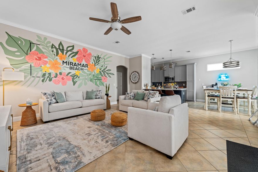 Enjoy private gated beach access just steps from this beautifully updated coastal retreat. Featuring a newly renovated kitchen, brand new paint throughout in 2024, stylish new furnishings, and a first-floor primary suite with en suite bath, this home is truly turnkey. Relax on the private outdoor patio or take a dip in one of two accommodating community pools. With easy access to both Highway 98 and Scenic Gulf Drive, you're perfectly positioned to enjoy all the Emerald Coast has to offer. Ideal as a rental investment, second home, or primary residence--this property offers flexibility, comfort, and an unbeatable location. Your slice of paradise awaits.