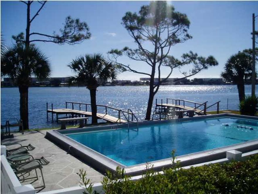 Available 1-11-16. Unique community conveniently located within walking distance of downtown FWB. Located on the intercoastal waterway! Two story unit that has new upgrades to include cabinet doors/hardware in kitchen and both bathrooms; new light fixtures; cultured marble countertops! Complex has an inground pool. Don't miss out! Sorry no pets.