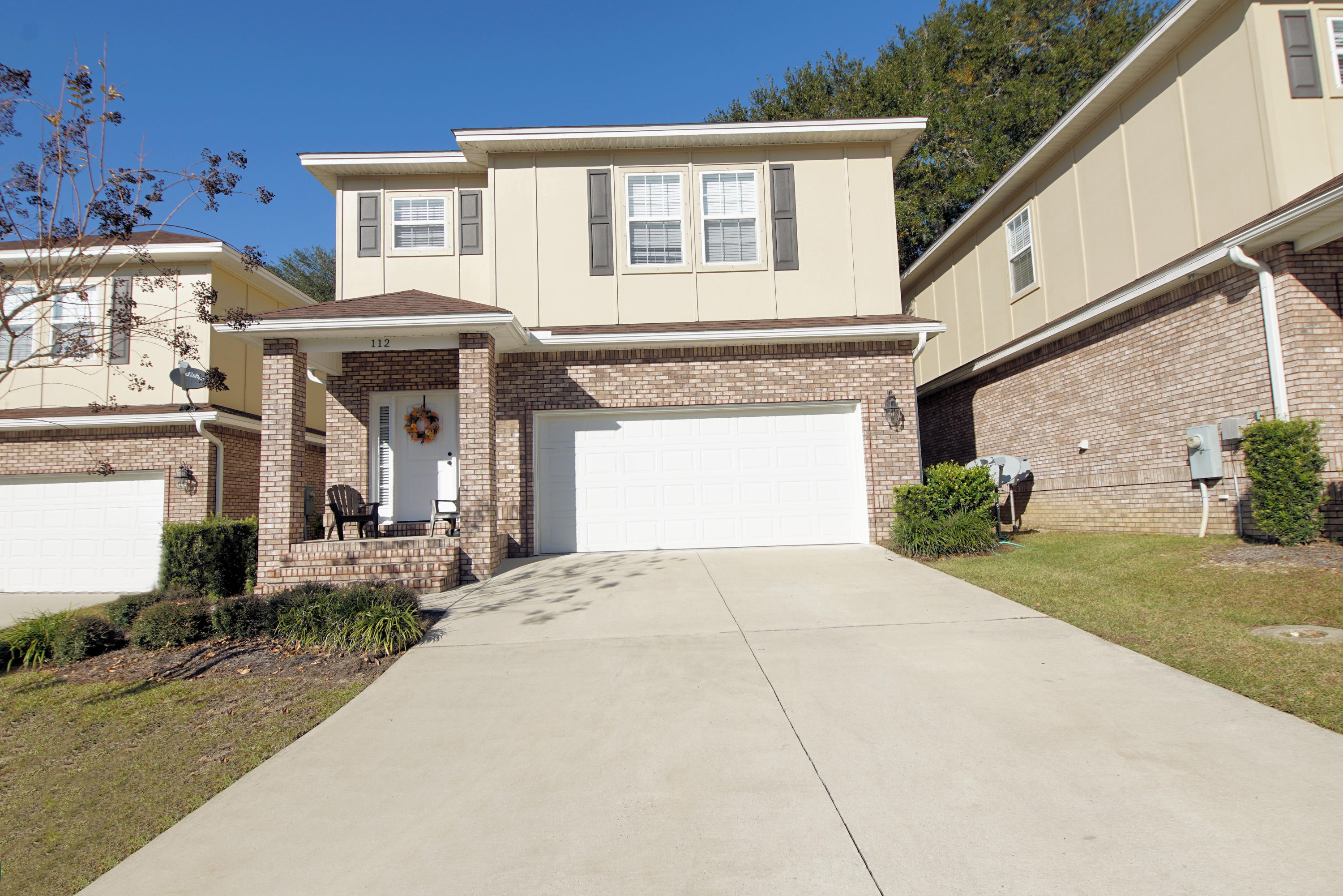 Modern home that is well maintained and move-in ready. With 4 bedrooms and 2.5 baths there is plenty of room. A few of the features include granite countertops and vanity tops, tiled master shower, stainless appliances, hardwood floors downstairs, crown molding and enclosed patio outback. Home also has upgraded fireplace, Ring doorbell and Nest. Washer and Dryer will convey. Close to Turkey Creek park and located between Eglin and the 7th Special Forces.
