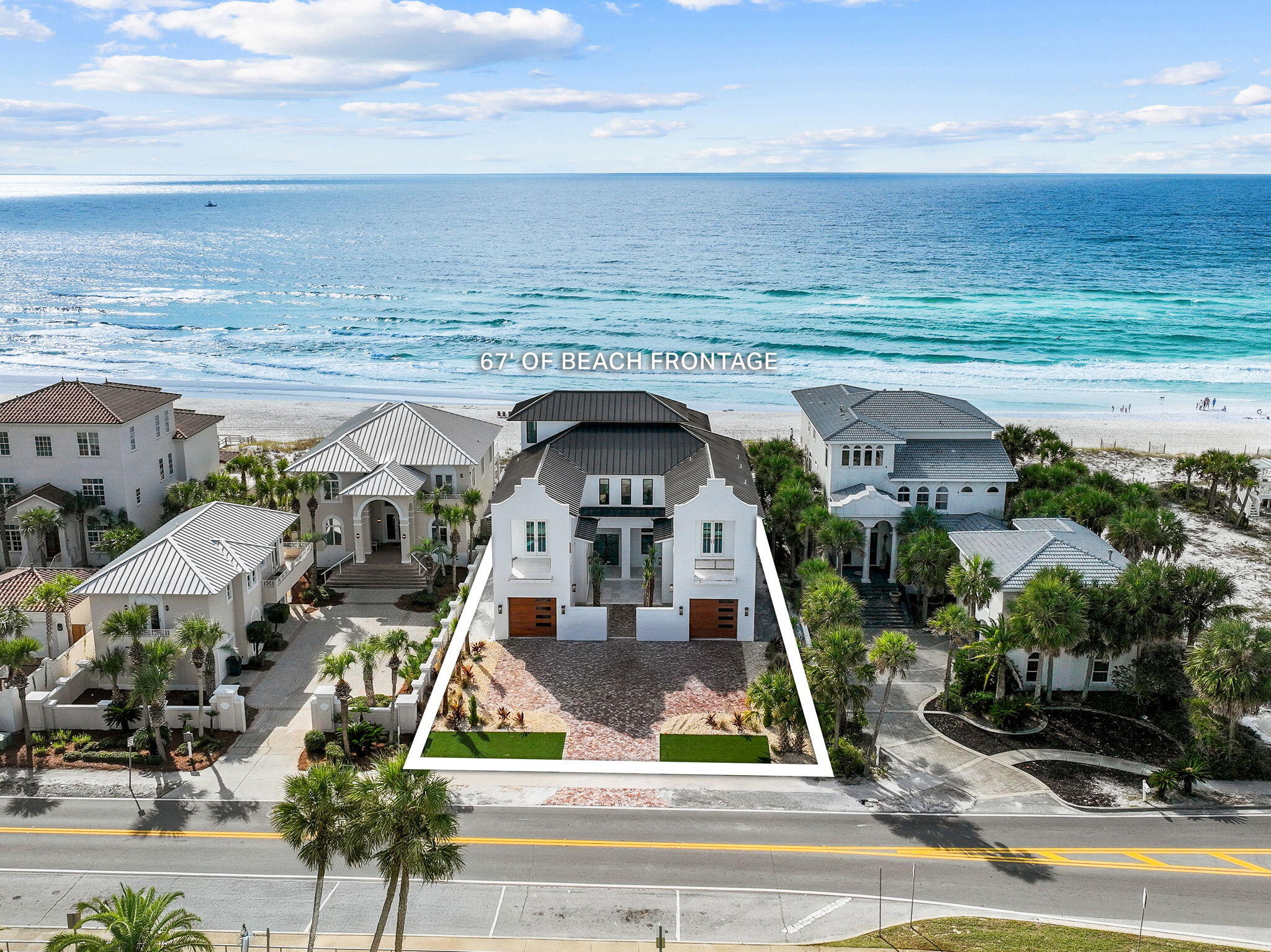 2974 Scenic Hwy 98 is a stunning new Gulf-front retreat, thoughtfully designed to capture the essence of luxury living in Destin, Florida. Completed in 2024, this three-story architectural masterpiece spans 9,912 square feet under roof and offers six bedrooms, seven bathrooms, and breathtaking Gulf views from every floor, creating a seamless connection to the beauty of the Emerald Coast.The home's state-of-the-art kitchen is designed to impress, featuring top-of-the-line appliances, custom cabinetry, and luxurious countertops, making it a functional yet stunning space. Perfectly complementing the home's overall flow, it sits alongside spacious dining and living areas that are ideal for entertaining or enjoying quiet moments of relaxation. The primary suite on the second floor is a private haven of luxury, offering Gulf views and an exquisite en-suite bathroom with an expansive shower, freestanding soaking tub, and custom his-and-her walk-in closets. The third-floor bunk room provides additional versatile space, perfect for hosting guests or family gatherings. Adding to its allure is a private elevator and a Gulf-front pool, combining convenience and indulgence for the ultimate coastal lifestyle.

Practicality meets elegance with the home's spacious garage and ample driveway parking, ensuring convenience for both residents and visitors. Outside, the property culminates in a rooftop observation deck, where panoramic views of the Gulf offer the perfect setting for enjoying sunsets, stargazing, or entertaining.

Situated in the heart of Crystal Beach, this property is within walking distance to world-class restaurants and shopping, as well as the Destin Commons anchored by Whole Foods. A short drive away is the Legendary Marina, offering unparalleled boating access. Additionally, it is conveniently located near Henderson Beach Resort and Henderson State Park, perfectly balancing serenity and accessibility.

More than just a residence, 2974 Scenic Hwy 98 is an opportunity to experience the pinnacle of Gulf-front livingan expertly crafted home that brings together impeccable design, luxurious amenities, and the unparalleled beauty of Destin's coastline.

Reach out to us today for more information.