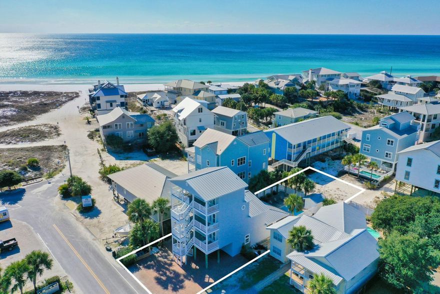 ''Seas the Day'' offers one of the best locations in Grayton Beach with stunning forever views of the Gulf of Mexico. Boasting seven bedrooms, seven and a half bathrooms and seven parking spaces just steps to the beach, this home is primely positioned as a great rental investment. Tall windows bring abundant natural daylight into the open space living, dining and kitchen. Stainless steel appliances, crisp white cabinets and trim and a welcoming breakfast bar lend a light airy feel to this open kitchen. Tile floors spell easy maintenance, and soft neutrals creating a soothing environment.Multiple decks with Gulf of Mexico views invite outdoor living, entertaining and relaxation. The private, heated pool has a generously-sized paver poolside deck space, open and covered with