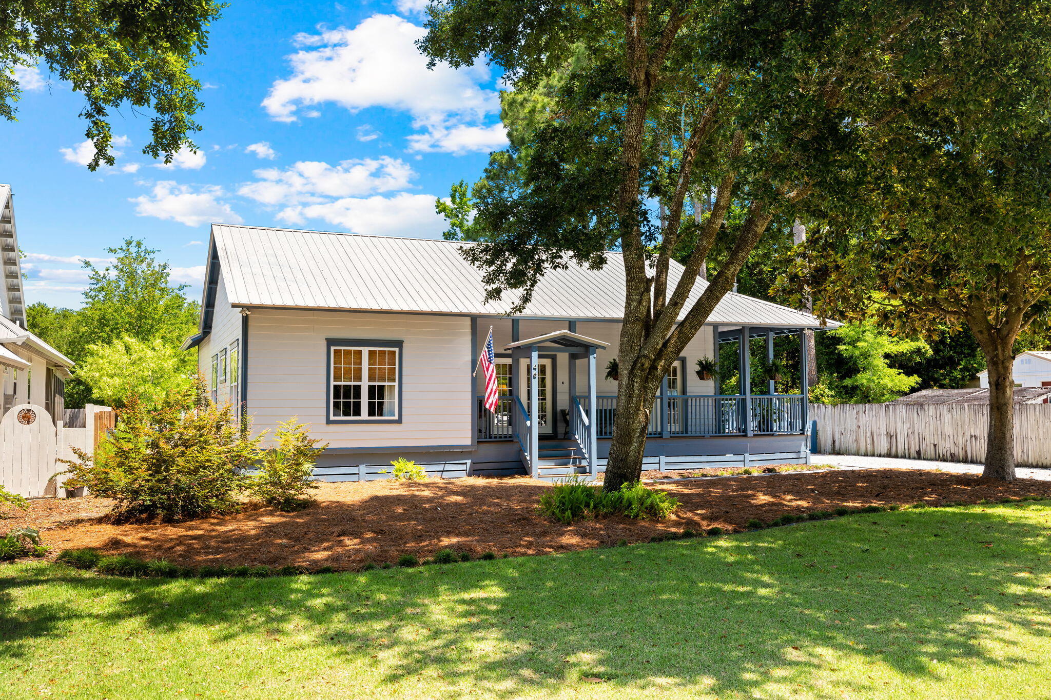 Experience the charm and elegance of this perfectly renovated home in the highly sought-after community of Daughettes in Point Washington. Boasting more than 100-year-old heart of pine floors, Carrara marble countertops and stainless steel appliances, this property exudes timeless beauty and modern convenience. The meticulously renovated restrooms feature Restoration Hardware fixtures, adding a touch of luxury to everyday living. he expanded floor plan includes a secondary living room and a cozy sleeping loft, providing ample space for relaxation and entertainment. With its enviable location between the gulf and the bay, this home offers the best of both worlds for those seeking the ultimate bay and beach lifestyle. Ideal as a starter home, a retirement haven, or a dedicated vacation... getaway, this 1,700-square-foot residence is also perfectly suited for a small family. Situated on a spacious 0.25-acre lot, it offers easy access to Choctawhatchee Bay, Grayton Beach and the Gulf of Mexico. Notable updates include modernized appliances, additional insulation, drywall improvements, enhanced landscaping, new flooring downstairs, and insulation under the house. These enhancements ensure comfort and efficiency while maintaining the home's historic charm. This property represents an incredible opportunity to own a home in Daughettes, with the potential to expand upon the existing structure while remaining in the heart of Point Washington. 