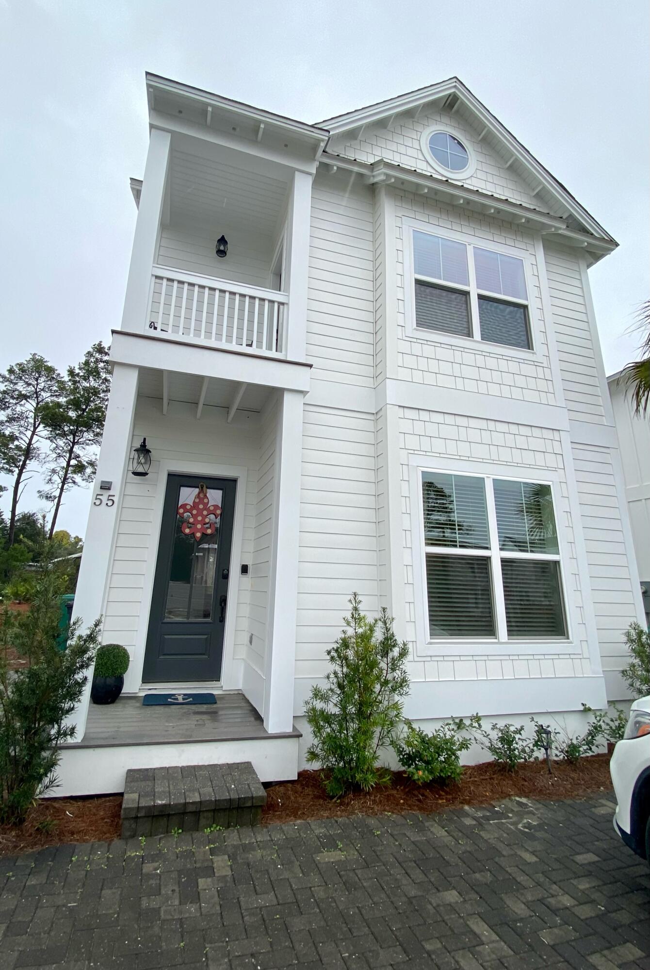 Under Contract with 72 hr Kick Out Clause. Welcome to Sea-Renity Now, a beautifully furnished beach home that is move in ready and located in the popular neighborhood 'The Ivy in Inlet Beach'. The Ivy is a private, rental friendly community that's within close proximity to fine dining, shopping, Scenic 30A, Panama City Beach, and it's within a 1/2 mile to a large public beach access area on the Gulf of Mexico. This 3-bedroom, 3 bathroom house with a loft is perfect for beach living or renting with its ample outdoor living space on the back of the house and a bright open floor plan. This home has been professionally decorated and includes a gourmet kitchen with large island, quartz countertops, stainless appliances, vented hood and large gas cooktop stove.