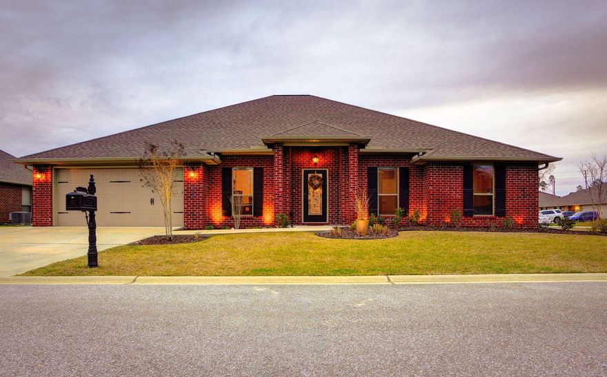 Sellers will contribute up to $5,000 in buyers closing costs w/acceptable offer! This outstanding 5 bed/3 bath, PLUS bonus home on a FLAT corner lot is located in the SOUTHERNMOST neighborhood of Crestview w/trails & river access nearby. Approx commutes to 7thSFG/Duke: 10mins, Eglin: 20mins, Hurlburt: 35mins! Enter the foyer to the formal dining room leading to the kitchen featuring custom cabinets, island, granite counters, walk-in pantry, breakfast bar & pendant lighting. The split floorplan allows the master suite to be a private getaway & includes backyard access, walk-in closet, bathroom w/ dual-sinks, vanity, and separate shower & garden tub 'wet area'! Don't forget the HUGE bonus room upstairs that has a built-in w/mini-fridges! Fully fenced backyard has a patio & sprinkler system!