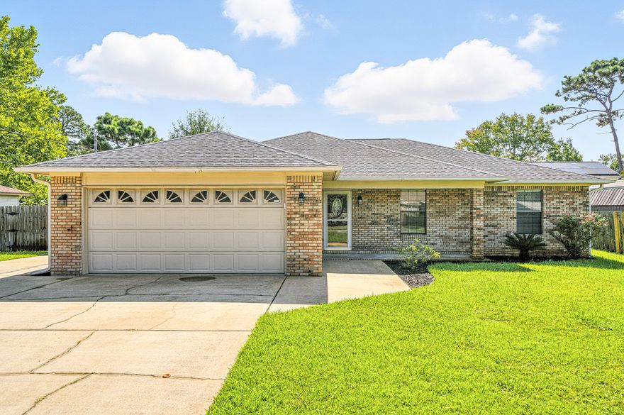 Welcome to your next chapter in the peaceful Wynnehaven subdivision of Mary Esther. This move-in ready 3 bed, 2 bath home invites you to slow down and enjoy life. Picture mornings with coffee on the patio, laughter in the spacious backyard, and home-cooked meals in this spacious kitchen with granite countertops. Just minutes from Hurlburt Field, local shops, and the white-sand beaches of the Emerald Coast. Every day feels like a getaway. No HOA means the freedom to make this home truly yours. Whether you're starting a new adventure or settling down for good, this home offers more than comfort, it offers a lifestyle. Come see where your next memories begin. VA Assumable at 3.75%