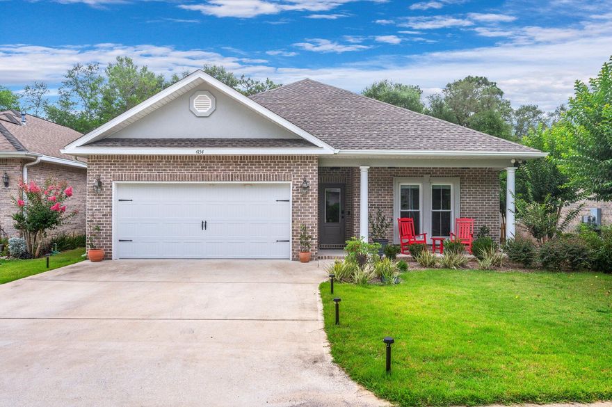 You do not want to miss your opportunity to own this beautifully upgraded craftsman style home, located in a quiet cul-de-sac, right on the 18th hole of the Golf Course in Rocky Bayou.  This 4 bed/3 bath is like new having only been built in 2020 and has been thoughtfully upgraded with the luxuries of a custom home featuring extra tall 14 foot ceilings, crown molding, custom cased windows & woven roller shades, reclaimed antique doors in the living spaces & 5 panel doors in the rest. The closets were custom designed and built out by Tailored Living of Destin. Every detail of this home has been carefully handpicked with both function and beauty in mind down to the upgraded epoxy finished garage floor. Every builder grade light has been replaced with new exclusive light fixtures.