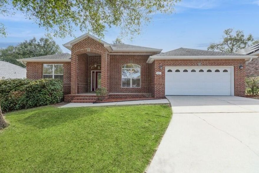3.125% Interest Rate VA Assumable with Veteran United. This stunning contemporary-style home features 5 spacious bedrooms and 3 full bathrooms. The master suite includes crown molding, high ceilings, two large walk-in closets, a whirlpool tub, standing shower, double vanity, and a toilet nook. New carpet throughout the home, including the master bedroom, complements the fresh paint. The kitchen boasts granite countertops, stainless steel appliances, recessed lighting, and double pantries. The home also offers a walk-in laundry room, Spanish tile in wet areas, new window screens, blinds, dishwasher, and microwave. Enjoy a treehouse in the backyard, perfect for imaginative play. A two-car garage with storage completes this home, with a brand-new mailbox and potential for a lush lawn.