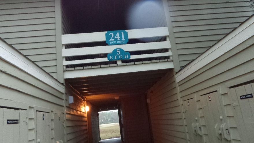 This property is perfect for a primary home or your very own beach house. It is nestled in the pine trees at the end of the street with no thru-traffic. This lovely golf course location offers peaceful, restful and relaxed living for the homeowner. Complete new kitchen with custom cabinets, appliances, and tile flooring throughout. New rollers and glass in the sliding doors and a washer and dryer has been installed. There are other upgrades as the property as served as a permanent residence for the existing owners. Home will be sold unfurnished and the owners are usually home with their rescue dog...so please give us some notice before showing.(Note:Property was listed last year but removed after only a few days).