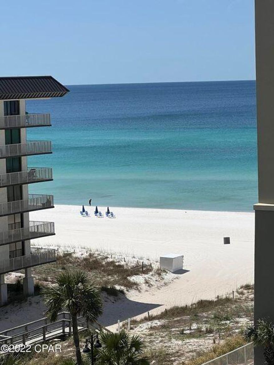 Grand Panama Beach Resort .1bed 2bath/bunks . No carpet . Beautifully Fully furnished , bunks for additional space for more guests. This is a rental money machine with over $21,136 in gross revenue already booked. Future bookings go with the buyer. This condo has done over $32,066 in Gross revenues YE 2021 even with Covid. 1st floor level with the convenience of the fitness center and Tower 2 pool. One floor off of the parking garage can eliminate the need for the elevators. Grand Panama is an Owner owned Resort and is regarded as one of the best in all of PCB. General Store onsite, Library, 2 pools, Hot tubs, Tiki Bar, new onsite restaurant due to open soon. You wont another Resort like Grand Panama.