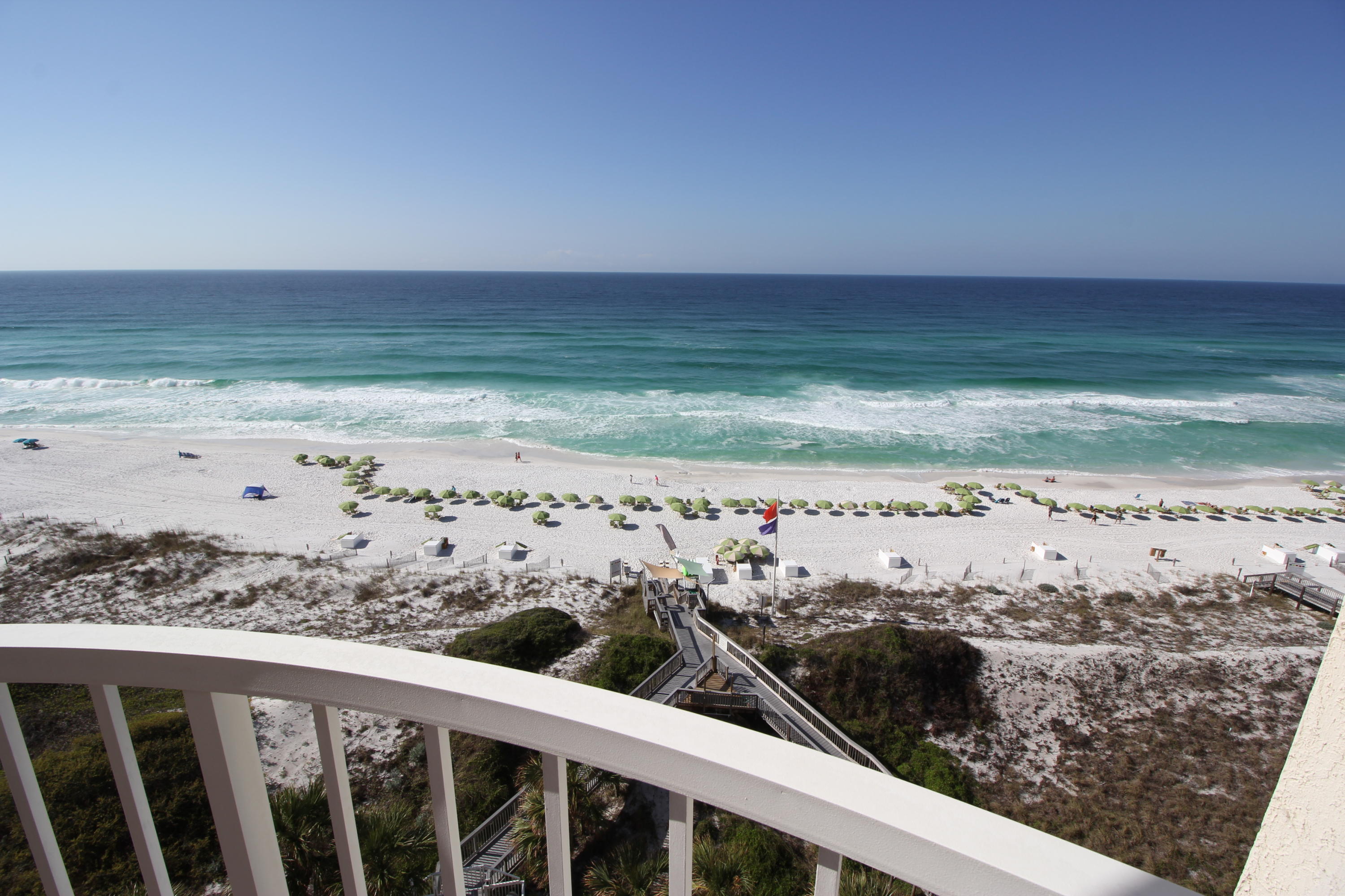 Rarely do these 2 bedroom gulfside units come on the market. This 9th floor unit has exceptional views Enjoy Gulf views from the living room, kitchen, master bedroom and patio. Hidden Dunes is a well maintained 27 acre gated community with a lake, multiple pools, 6 clay tennis courts with pro staffing, basketball court, grill areas, and tram service. Gulfside condo offers its own exercise room and pool. Hidden dunes is located within 1/2 mile from numerous restaurants, outlet mall and entertainment for both day and night.