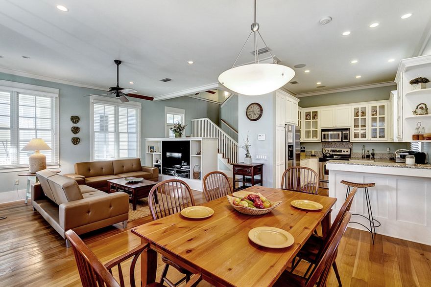 Frangista Beach is a little slice of Key West on the Emerald Coast in Miramar Beach. This well-built beach house offers everything one would expect. The spacious living area opens to a great kitchen with stainless steel appliances. A ground-floor master suite features a built-in office and opens through two sets of French doors onto a lovely rear veranda surrounded by lush landscaping. Upstairs is an additional master bedroom that opens to a wraparound porch that features a large bath with double vanity and walk-in closets. Two additional guest suites with private baths also offer access to the rear balcony. A spacious utility room on the second floor offers convenient access from the bedrooms. This home is offered fully-furnished and rental ready with annual rental projection near $60K!