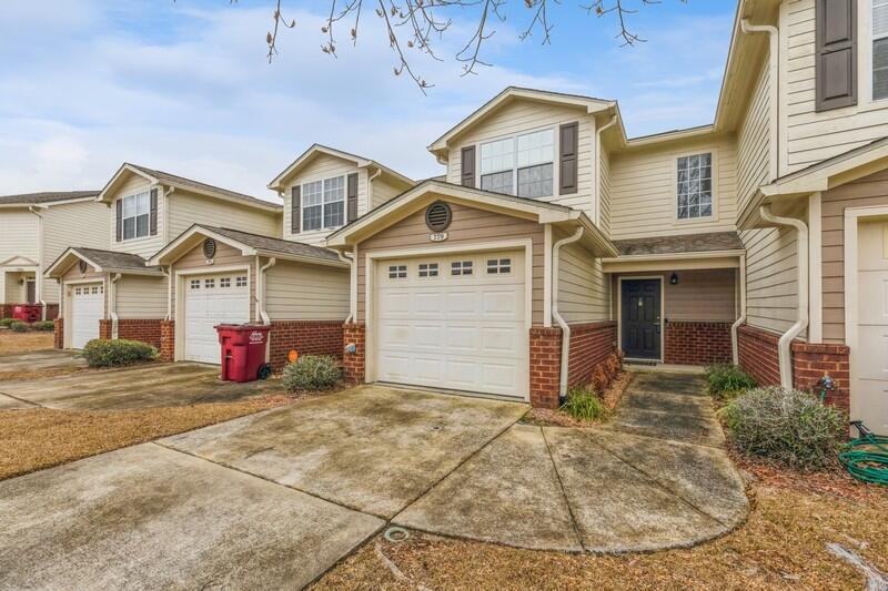 Available for immediate occupancy! This inviting residence, conveniently situated just south of I-10 and in close proximity to Duke, 7th Special Forces, and Eglin, is nestled in the desirable Eagles Landing community. This well-maintained home features 2 bedrooms, 2.5 bathrooms, and a single-car garage with under-stairs storage. Boasting not one, but two master suites, each with its own ensuite bathroom, this property offers the luxury of dual walk-in closets in both bedrooms, along with an additional smaller closet in the back master. The kitchen is equipped with modern appliances, including a flat-top stove, microwave, refrigerator with an ice maker, dishwasher, and disposal. Notably the HVAC was replaced in 2020.