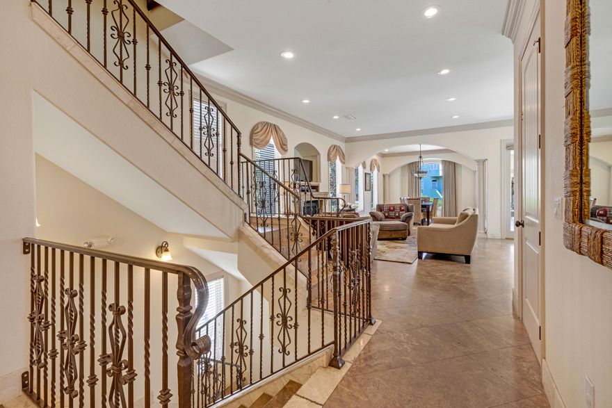 Welcome to Beach Blessing! This one-of-a-kind mediterranean gem is perfectly located in the exclusive and gated community of Destiny By The Sea. Destiny offers only the finest with two beach accesses, a large resort style pool, and one of only a few gated communities located along the beautiful waters of the Emerald Coast. Beach Blessing is a strong investment with proven rental revenue in excess of $100K year after year.Once you arrive, enter the serine courtyard and be greeted with a private oasis complete with a heated pool and spa. Easy access to the billiard room with a wet bar and kitchenette allows the fun times to flow from the outdoors in.