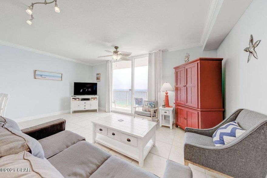 Beach living at its finest in the perennial favorite beach property, Tidewater! - which offers some of the BEST rental income potential anywhere on thebeach! This is an amazing price for a fantastic, beautifully furnished, absolutely turnkey, gulf front condo! This 1 Bed, 2 Bath (Type H; 934sqft) floor plan liveslarge with 9ft ceilings and offers everyone plenty of room. Perfect mid-stack elevation - high enough to get away from road noise but low enough to hear thewaves! Large living room and kitchen area overlook the gulf. The unit is extremely clean and has all of the extras such as slab granite counters, tiled flooringthroughout, & recently replaced appliances! Meticulously maintained (see list of improvements under documents tab)