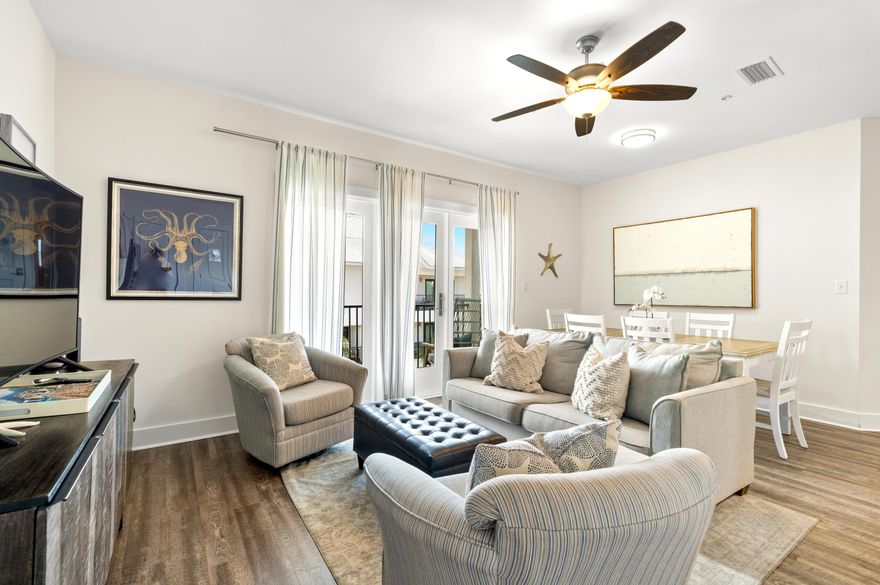 Breathe well as salt air flows from the balcony into the expansive living area of this top-floor, 3rd-floor condo--ensuring no footsteps overhead and peaceful rest for another beach day. Rarely does a 3-bedroom condo become available within short walking distance of Dune Allan's renowned restaurants, boutique shops, and convenient public beach access. Enjoy ample parking, a resort-style pool, and three beach access points just steps away. Hidden Lakes offers not only a solid investment but also an exclusive opportunity to own a dream beachside retreat.Full walkthrough below, please Copy and paste into your browser. https://ecarvideos.org/uploads/finalmlsedit3.mp4