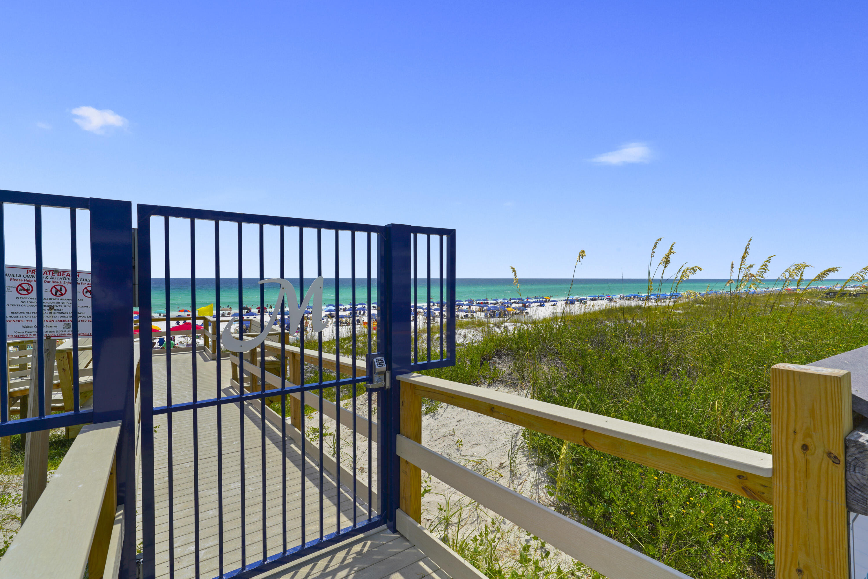 This highly desirable and profitable Maravilla unit located on breathtaking Scenic Gulf Drive of Florida's Emerald Coast has been enjoyed by the original owner since 1997. Features include two spacious King-size bedrooms, large closets, private, renovated bathrooms, full size washer and dryer and an owner's closet as well as a separate Bunk bedroom. This unit has CUSTOM PLANTION SHUTTERS window coverings and blackout drapes for the sliding doors opening to the covered patio. Recently updated with new furnishings and bedding, new plank flooring, new stainless steel appliances, new quartz countertops, new tile backsplash. Gulf Views from the covered patio and conveniently located on second floor with easy acess to the elevator and parking makes your beach condo a summer delight. As a family getaway home offering a dedicated space for relaxation, recreation and creating lasting memories and/or as a recently updated, turnkey vacation rental property with impressive gross rental income this is an ideal property. Onsite rental management and staff provides a professional and personal touch. Maravilla Association has just completed major revisions to revitalize the entire complex. Be sure to check out the photographs to view all the amenities, including private beach access, two pools, tennis courts, pickle ball, shuffleboard, large club house, exercise room and more.