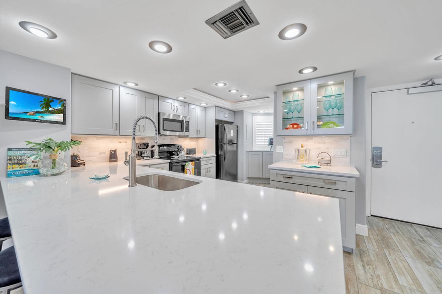 Experience the ultimate beachfront lifestyle in this fully renovated 2BR condo at Edgewater Beach Resort in Miramar Beach. Situated just steps from the white sand beaches and sparkling Gulf waters, this unit offers breathtaking views w/ easy access to resort amenities. From the moment you step inside, you'll be greeted by a setting of relaxed elegance. The open concept design allows for seamless flow between the living, dining, and kitchen areas, creating an inviting and comfortable atmosphere. Unwind on your spacious private balcony, feel the gentle breeze and watch the waves roll in. This unit is located close to both elevators and an easy one flight of stairs to the pools, beach & amenities including a fitness center, meeting room, underground parking & nearby restaurants & shopping!
