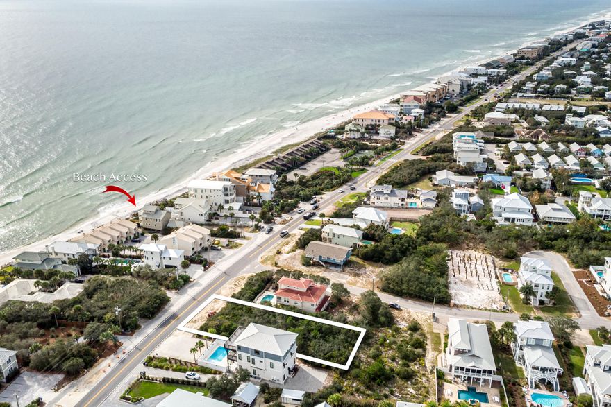 This homesite is conveniently located on the east end of Scenic Highway 30A and offers exquisite gulf views and deeded beach access. With no homeowner's association, this is an ideal opportunity to build your custom beach retreat on an expansive lot that measures 65 feet by 160 feet. Spend your days along the Emerald Coast enjoying deeded beach access just across the street, putting at the nearby Camp Creek Golf Course, or riding bikes to neighboring 30A communities, including Alys Beach and Rosemary Beach. With its close proximity to Kaiya Beach Resort and 30A's many shops, restaurants, and outdoor amenities, the location of this lot provides many ways to enjoy the ultimate beach lifestyle.