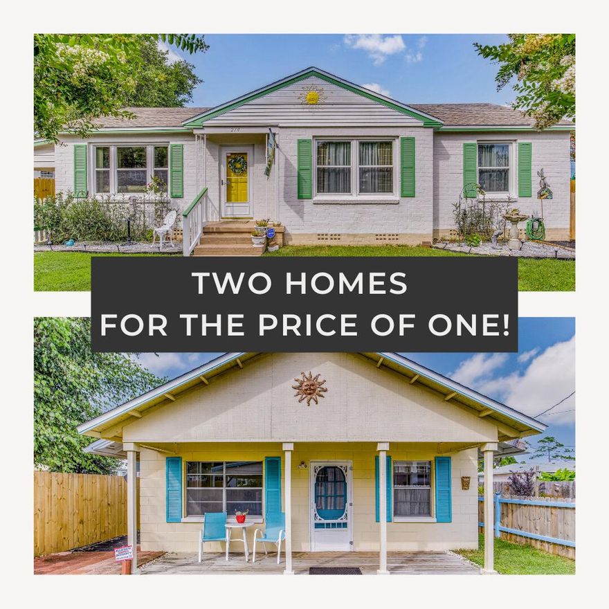 PRICE DROP! 2 HOMES FOR THE PRICE OF 1! You don't want to miss this opportunity to own a 3 bed PLUS OFFICE main house and a 2-bed detached in-law/ADU in the SOUGHT AFTER WATERFRONT community of Navy Point! Each home comes with its own private carport and driveway - fully independent from one another. Perfect for a family with older children, those who are taking care of their parents, or someone who wants to live in one home while renting out the other to reduce their mortgage! UPDATES THROUGHOUT - Roof 2017, water heater 2023, gas lines 2024, washing machine 2025, and HVAC 2024. The main house offers large bedrooms, an updated kitchen, a formal dining room, and a flex space that can be used as a fourth bedroom or an office! Stepping out back you'll find a wood deck overlooking the manicured yard - perfect for entertaining guests. The backyard includes a large workshop, open patio, and fencing all around. Heading next door, the in-law/ADU features an open central space seamlessly connecting the living area and dining area - complete with a full kitchen! Each bedroom is spacious with the back bedroom having enough room for a king bed and lounge space! The full bath is located beside the laundry area, completing this fully independent space. The WATERFRONT Navy Point neighborhood features walking trails, a boat launch, playgrounds, outdoor fitness equipment, and picnic areas. Check out this RARE opportunity today!