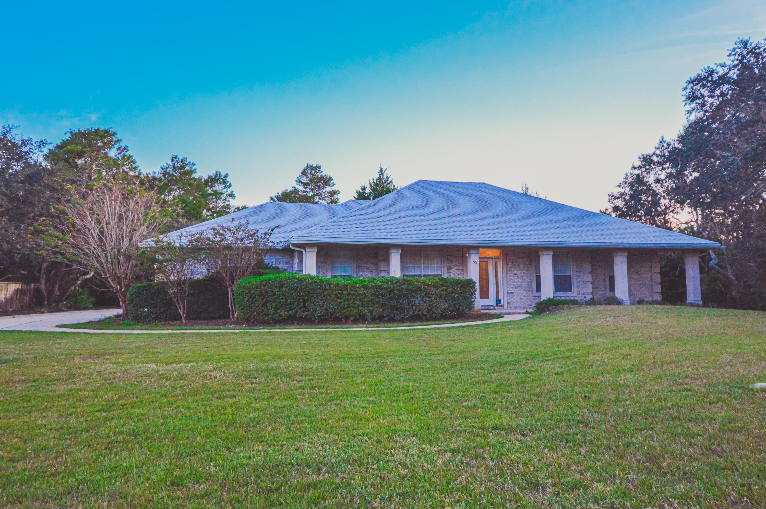 Spacious custom-built, all brick home located in a beautiful community in Freeport; just 20 minutes to Niceville or the Mid-Bay Bridge. Brand NEW Roof, HVAC, and Water Heater! Cul-de-sac location with fenced back yard; Community Pier with water access. Split floor plan with spacious rooms; 3 BR + Office; Walk-up attic access in Garage; Storage galore! Hardwood floors in main living areas with carpet in the bedrooms. Kitchen with tons of cabinets, separate laundry room with pantry, built-in bookshelves and cabinets in Living Room, Enclosed patio, Master BR has access to the back yard, Dual entry hall bath, Hallway with wall of cabinets and countertop, ceiling fans, built-in speaker system, alarm system and more!