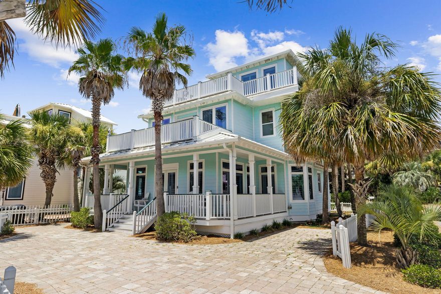 Welcome to your dream home, perfectly situated just one lot away from the pristine shores of the Gulf of Mexico. This beach house offers breathtaking water views and embodies the ultimate coastal lifestyle. Offering 5 Bedrooms and 5 Bathrooms a  spacious and inviting floor plan, each room is designed with comfort and style in mind, providing ample space for family and guests. The airy, open layout seamlessly connects the living, dining, and kitchen areas, creating a perfect space for entertaining and everyday living. Enjoy the Gulf breeze and stunning sunsets from the expansive porches, ideal for relaxing or hosting gatherings. This home has been lovingly cared with many upgrades(including updated impact doors and windows)  and is move-in ready. With its charming architectural details and ... cozy ambiance, this home exudes timeless coastal charm.Nestled in the heart of Santa Rosa Beach, you're just a short walk away from a variety of restaurants and shops, making it easy to enjoy the best of what the area has to offer. This community is rental friendly and the home would be a great investment property, 2nd home or if you are lucky enough to live at the beach, a full time residence.

Don't miss this rare opportunity to own a piece of paradise with unmatched views and an unbeatable location. Schedule your private showing today and start living the coastal dream!
