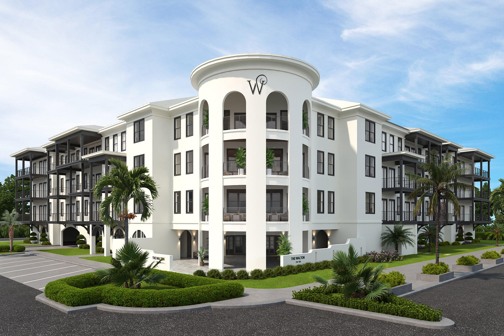 Welcome to The Walton on 30A, a brand-new exquisite development at the corner of South  Hwy 393 and Spires Lane of Gulf Place in Santa Rosa Beach, Florida. This luxury four-story condominium comprises 24 units on three levels. The Walton is a short three-minute stroll to the white sand beaches, restaurants, and retail shops. Unit 304 is a stunning three-bedroom, two bath condo with 1,616 square feet. This fourth-floor middle residence offers glistening Gulf views with a luxury columned balcony accessed off the living room. The upscale interior design boasts a classic look with a modern ambience, satin brass finishes, and soothing earth tones. Vacation rentals are permitted at The Walton providing owners with an outstanding beach vacation residence and a lucrative rental investment property. As a renowned resident of The Walton, owners and guests will indulge in exclusive access to amenities at Gulf Place, including three private beach accesses, three sparkling swimming pools, soothing hot tubs, tennis courts, shuffleboard courts, cornhole, and much more. Situated on the serene western-end of Scenic 30A, you're just a leisurely stroll from popular restaurants like The Perfect Pig, Papa Surf, and a local-favorite, Shunk Gulley.