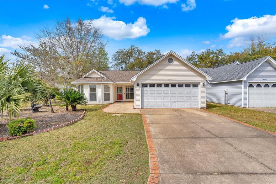 Welcome to this charming 3 bedroom, 2 bathroom home located in desirable Bluewater Bay!! As you approach, you'll notice the beautifully landscaped front yard & sitting area by the front door. Inside, this house features wood look-tile floors, a gas range, stainless steel appliances, and granite countertops in the kitchen. Enjoy the Florida weather on the large screened porch and private fenced back yard. Don't miss out on the opportunity to make this house your home! Call for your showing today!!