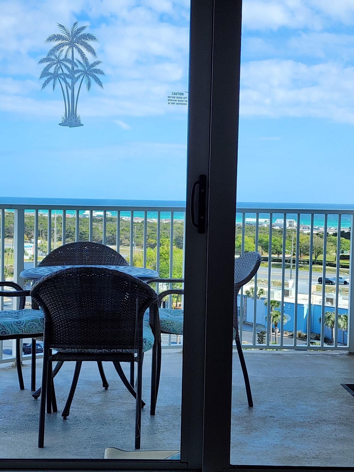 Searching for a Rental Condo that's in the Heart of Destin looking over the Gulf ?  This pristine coastal 2 bedroom, 2 bath, 8th floor retreat is at The Palms of Destin Resort and Conference Center. The balcony overlooks the Gulf of Mexico. This well designed retreat sleeps 8 comfortably. The character of this open living concept unit features granite counter tops and tile backsplash in the kitchen, luxury vinyl tile flooring, and a Murphy Bed. The Master offers a king size bed with En Suite Bath and a balcony door. Guest can enjoy the Bonus Room with an upgraded 3 level bunk bed, TV and a privacy barn door. Upgrades are 2022/2023 HVAC, Water Heater, W/D, Refrigerator, Sink, Couch, Bunkbeds, Murphy Bed. Utilities are included. Lease term options available.