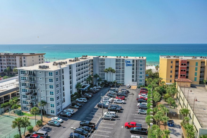 Brand New Listing! An unbelievable and rare find! This stunning 3 bedroom GULF FRONT condo leaves nothing to be desired! Take in breathtaking panoramic views of the world's most beautiful beaches from your private, oversized balcony. This beautifully updated condo boasts a spacious living area, gorgeous granite countertops, & elegant wood cabinetry. NO CARPET,  beautiful floors throughout, a Newer HVAC system and everything your friends, family and guests will need for their memorable beach experience! Sea Oats is located on the sugar white sand beaches of Okaloosa Island and is walking distance to restaurants, entertainment venues, and shops. Enjoy the laid back island lifestyle while only being minutes away from world class dinning, shopping and the largest fishing fleet in North America