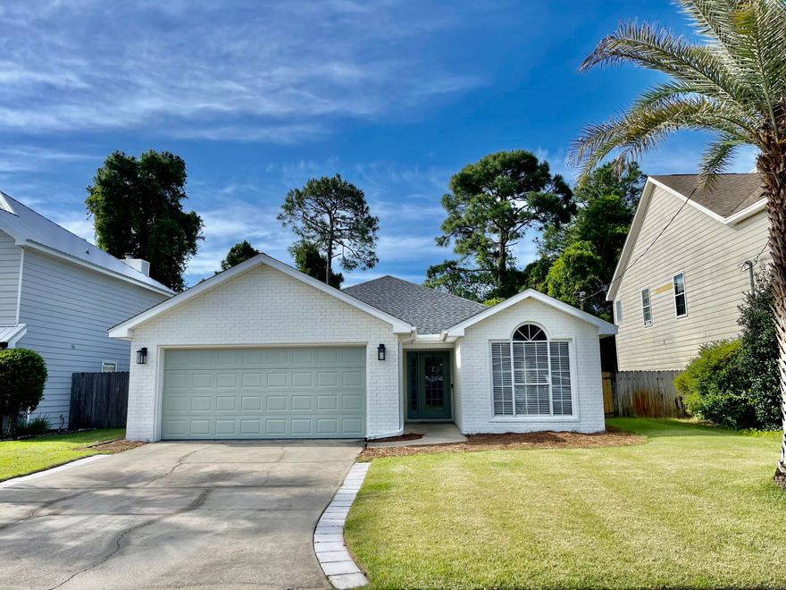 Beautiful 3 Bed 2 Bath home located in the highly desired heart of Miramar Beach. Enjoy nice walks to water front parks on the Choctawhatchee Bay and just a short 10 minute bike ride to the beach. Just minutes away from Legion Park. Launch your boat, play pickle ball, basketball, children playground, and bring those furry friends because dogs are welcome! This home boasts plenty of upgrades with the most recent being a NEW ROOF, exterior paint, and newly screened porch in Spring 2022. Renovations began in 2019 to include; full kitchen with white quartz countertops, shaker cabinets, white brick patterned backsplash and new appliances, LVP flooring throughout, interior paint to include walls and ceilings, and both bathrooms updated. This home will go quickly! Don't miss this opportunity!