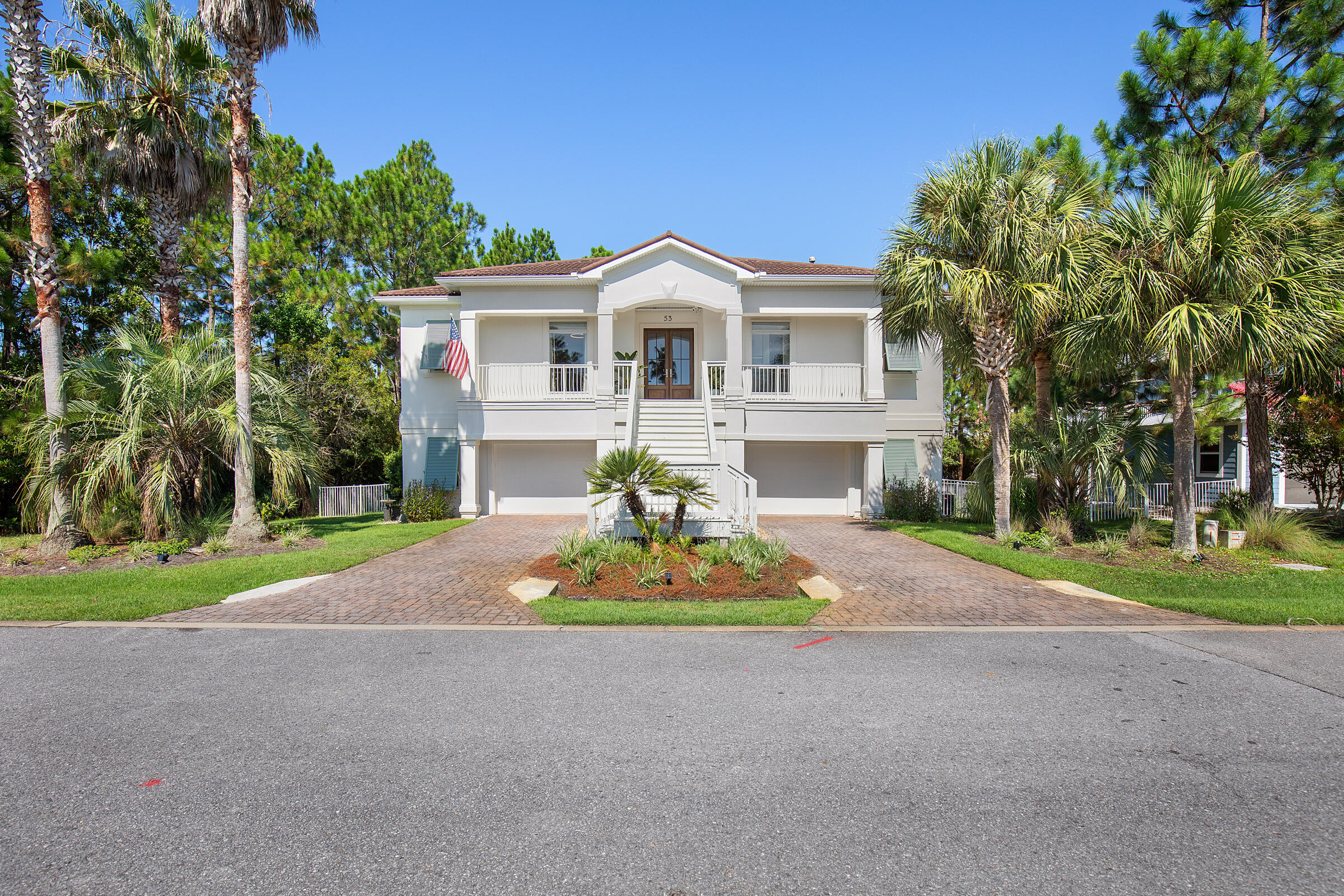 Luxury, Privacy, and Convenience-Move-in Ready! Discover this beautifully renovated, thoughtfully designed 3 bedrooms, 3.5 bath home located in the gated community of Cypress Breeze Plantation--just 5 minutes from the white sand beaches of South Walton, scenic 30A, dining, live entertainment, and nature trails. Completely renovated within the past year, this home features light oak hardwood floors, fresh interior and exterior paint, and fully updated bathrooms. The gourmet kitchen is a chef's dream, anchored by a Thermador 48'' dual fuel range with six burners, griddle, and oversized double ovens. Additional high-end appliances include a Bosch French door refrigerator, Fisher & Paykel dishwasher drawers, a wine/beverage cooler, refrigerated island drawers, and KitchenAid ice maker. Custom cabinetry wraps around the space with thoughtful detail. The quartz countertops and marble mother-of-pearl backsplash elevate the design, while a walk-in butler's pantry and adjoining home office provide added functionality. A breakfast bar and large dining area make entertaining effortless. The spacious living room is filled with natural light and features a gas fireplace plus expansive sliders opening to a screened balcony. The primary suite also opens to the balcony and boasts two custom walk-in closets (one with an iron-away), a spa-like bath with quartz countertops, double vanities, soaking tub, oversized walk-in shower, and a private laundry. A guest bath and owner's closet complete this level. Downstairs offers two additional bedrooms, each with custom walk-in closets and private baths featuring quartz countertops. A large family room opens to a covered patio with epoxy flooring, gas stub for grilling, and sliding glass doors that fill the rooms with light.
The oversized two-car garage (50' x 22') provides remarkable space for vehicles, storage, and beach/pool gear. Built-in cabinets, countertops, storage closets, and a separate storage room ensure everything has a place. This Smart Home is outfitted with charging stations and upgraded outlets. Recent systems include: Rinnai tankless water heater (2022), Bryant HVAC (2018), Elevator for convenience (annual service record), Central vacuum system (service records available), new irrigation with deep well source, HALO whole-house carbon water filtration system (2025). The roof is a Gerard stone-coated "tile look" metal roof.
Set on a private .59-acre lot backing to a serene nature preserve, this home offers both privacy and abundant wildlife views. With its prime location, luxury finishes, and impressive attention to detail, it truly stands apart.
